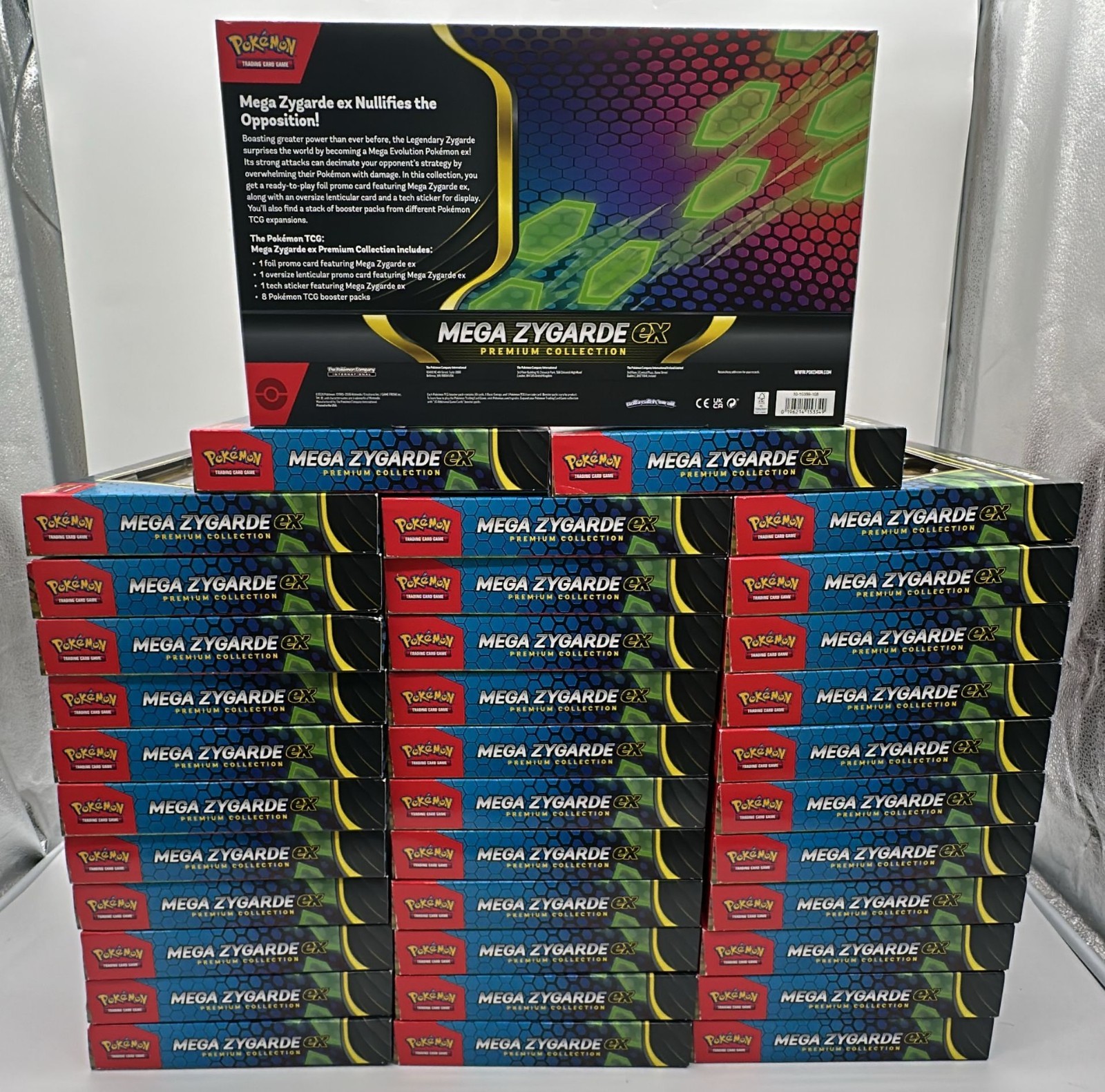 Lot of (36) Pokemon TCG Mega Zygarde EX Premium Collection Box 288 Total Packs