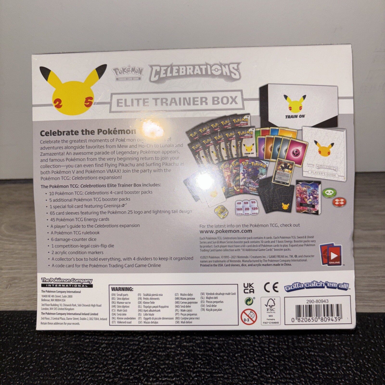 Pokemon TCG: 25th Anniversary Celebrations Elite Trainer Box (2021) Sealed New