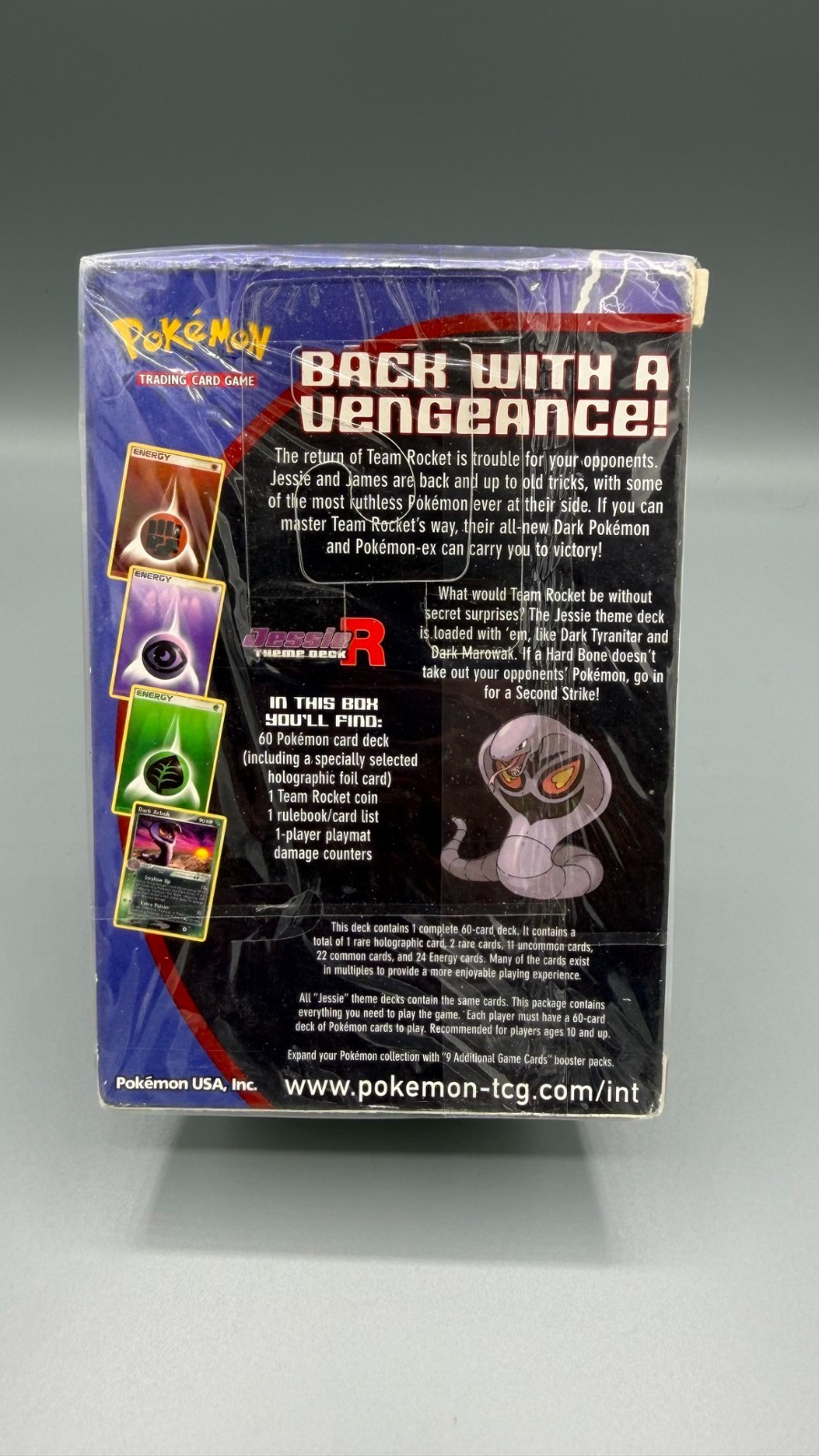 Pokemon Ex Team Rocket Returns Jessie Theme Deck Tin Sealed English