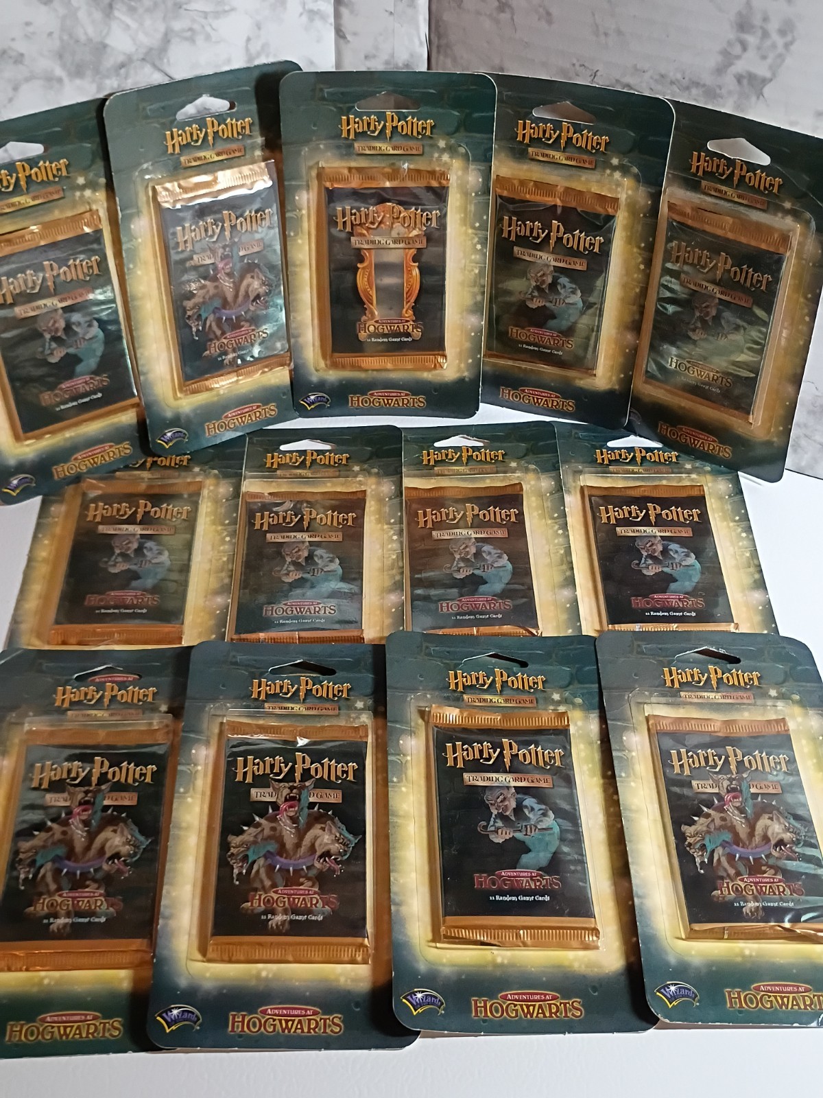 Harry Potter Trading Card Game Adventures At Hogwarts 2002 Sealed 13 Packs New