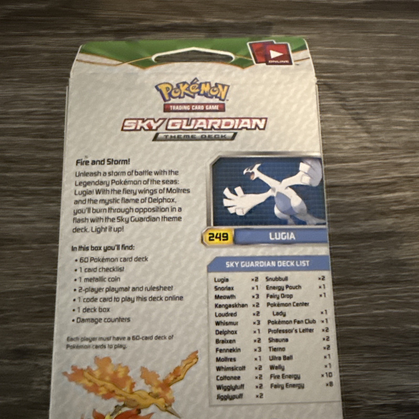 Pokemon XY Fates Collide Sky Guardian Theme Deck – Lugia ! Sealed ! Free Ship