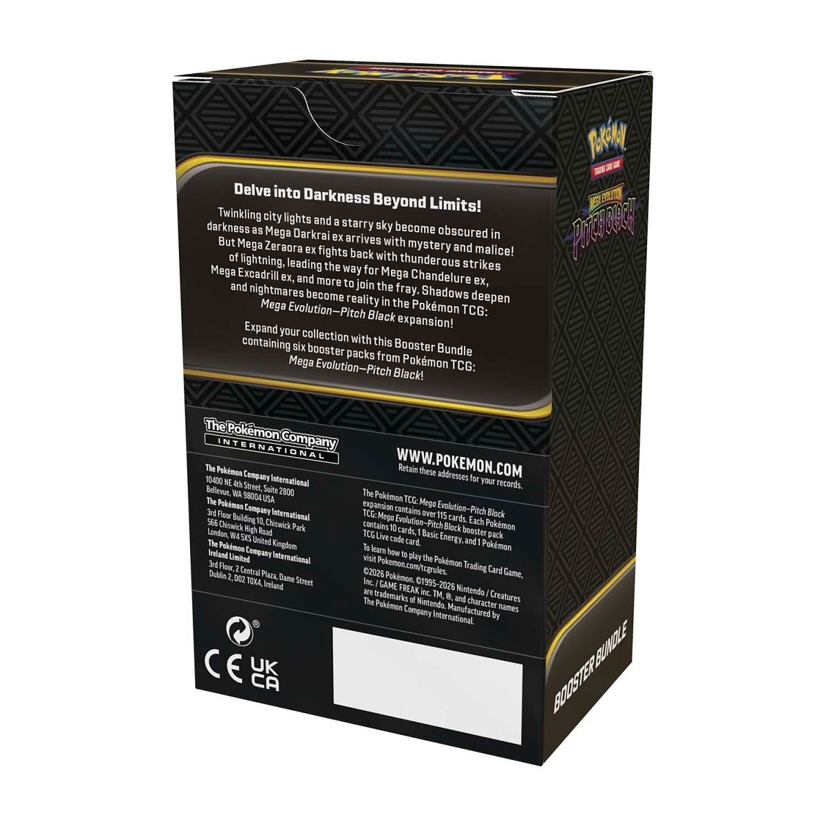 Pokemon TCG Mega Evolution Pitch Black Booster Bundle ME05 *Brand New, Sealed✅*