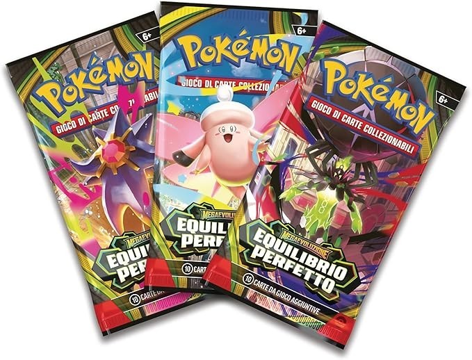 Pokemon Megaevolution Perfect Balance Blister 3 Envelopes Sealed ITALIAN