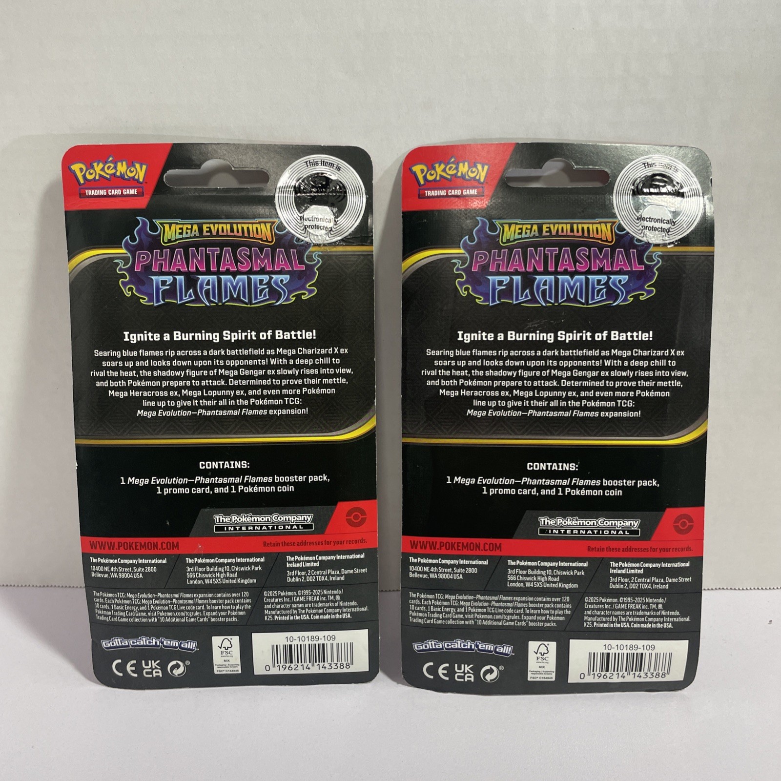 Pokemon Phantasmal Flames Cottonee/Whimsicott Checklane Blister set (1 of each)