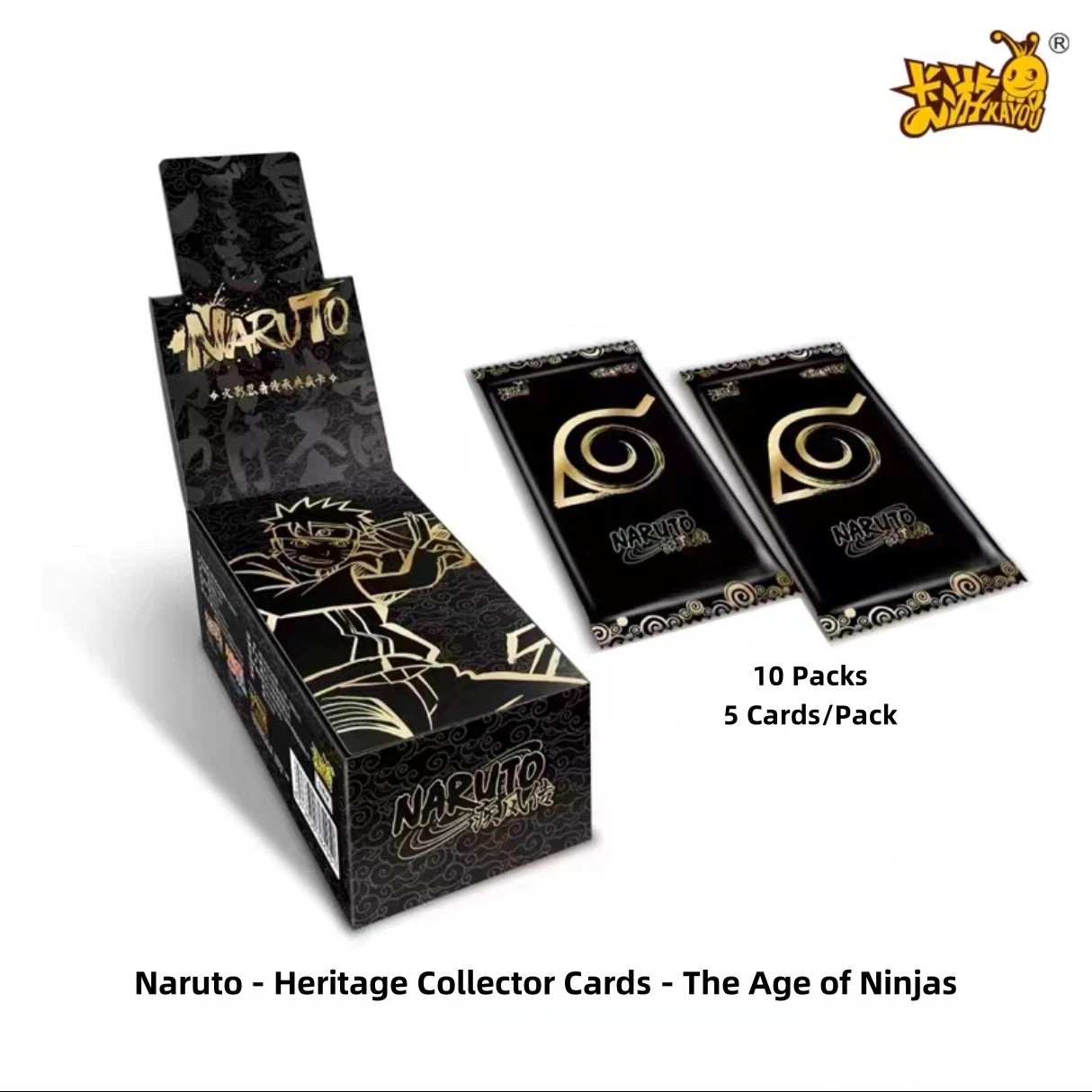 Kayou Naruto Heritage Collection Box Sealed The Age of Ninjas 1 Box 10 Packs