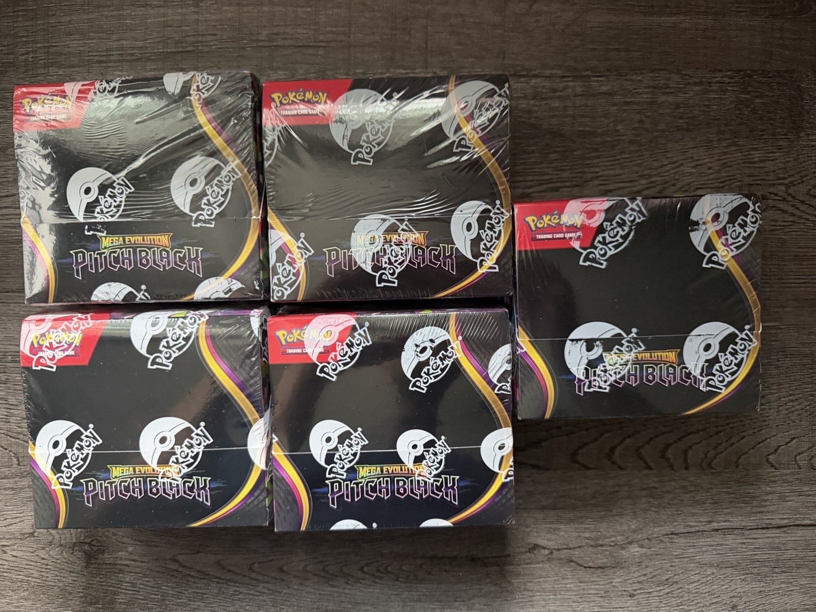 Pokemon Pitch Black Booster Box Brand New Factory Sealed LOT OF 5