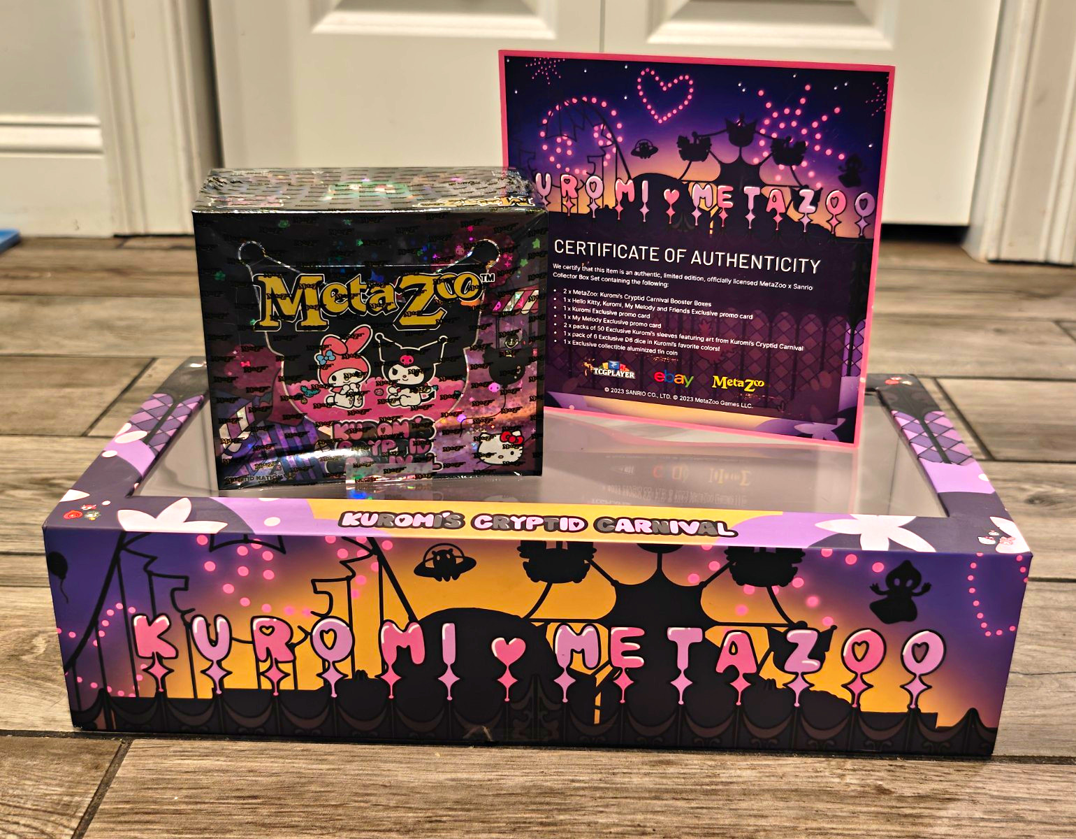 MetaZoo Kuromi’s Cryptid Carnival Limited Edition Sealed Booster Box w/ COA 2023