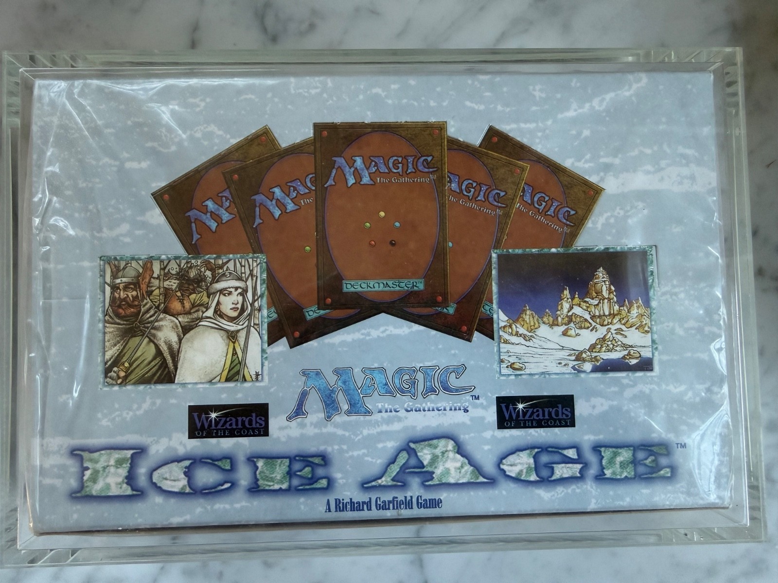 MTG Ice Age 1995 Booster Box Factory Sealed 36 Packs WOTC English Acrylic Case