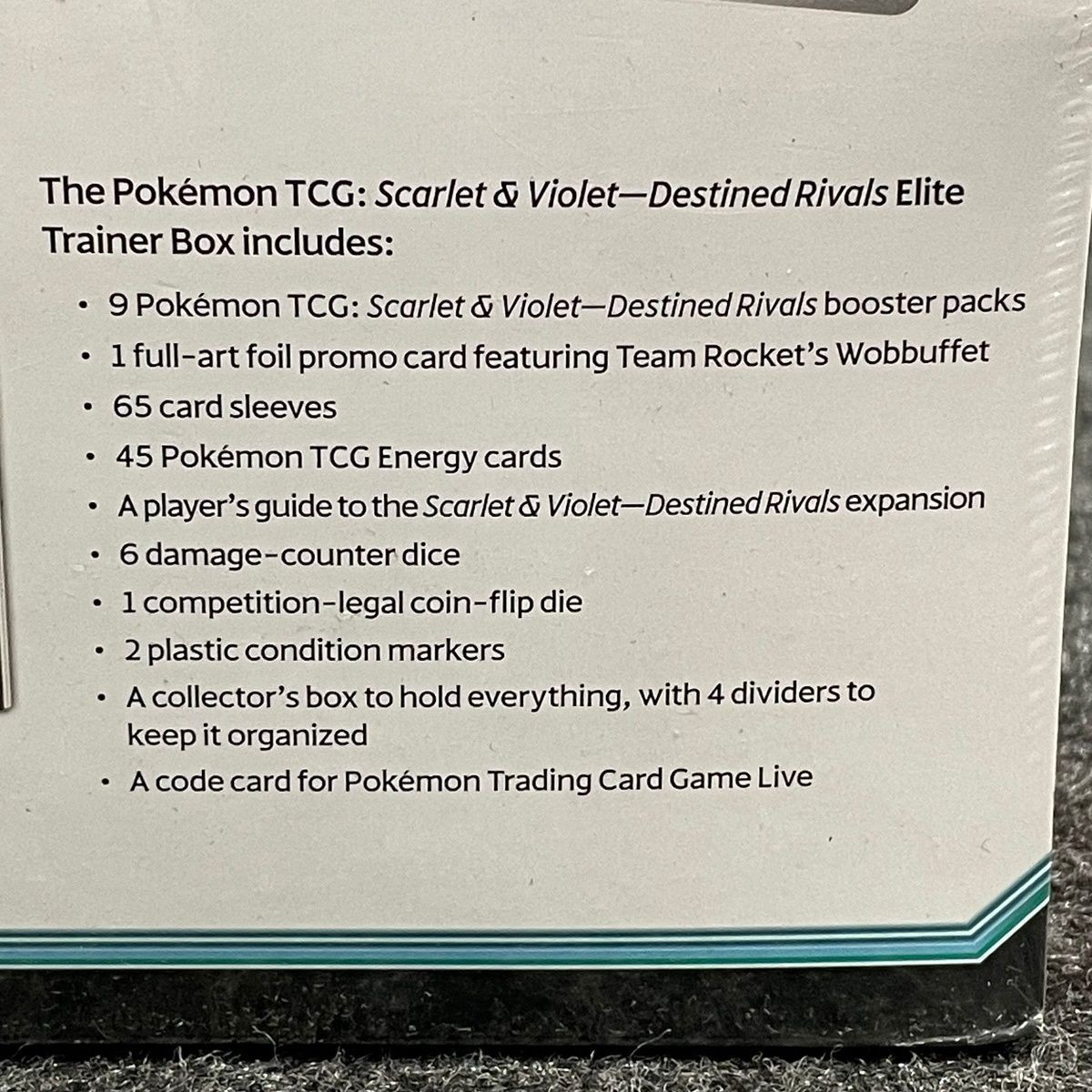 POKEMON TCG: Scarlet & Violet Destined Rivals Elite Trainer Box Sealed/Scuffed