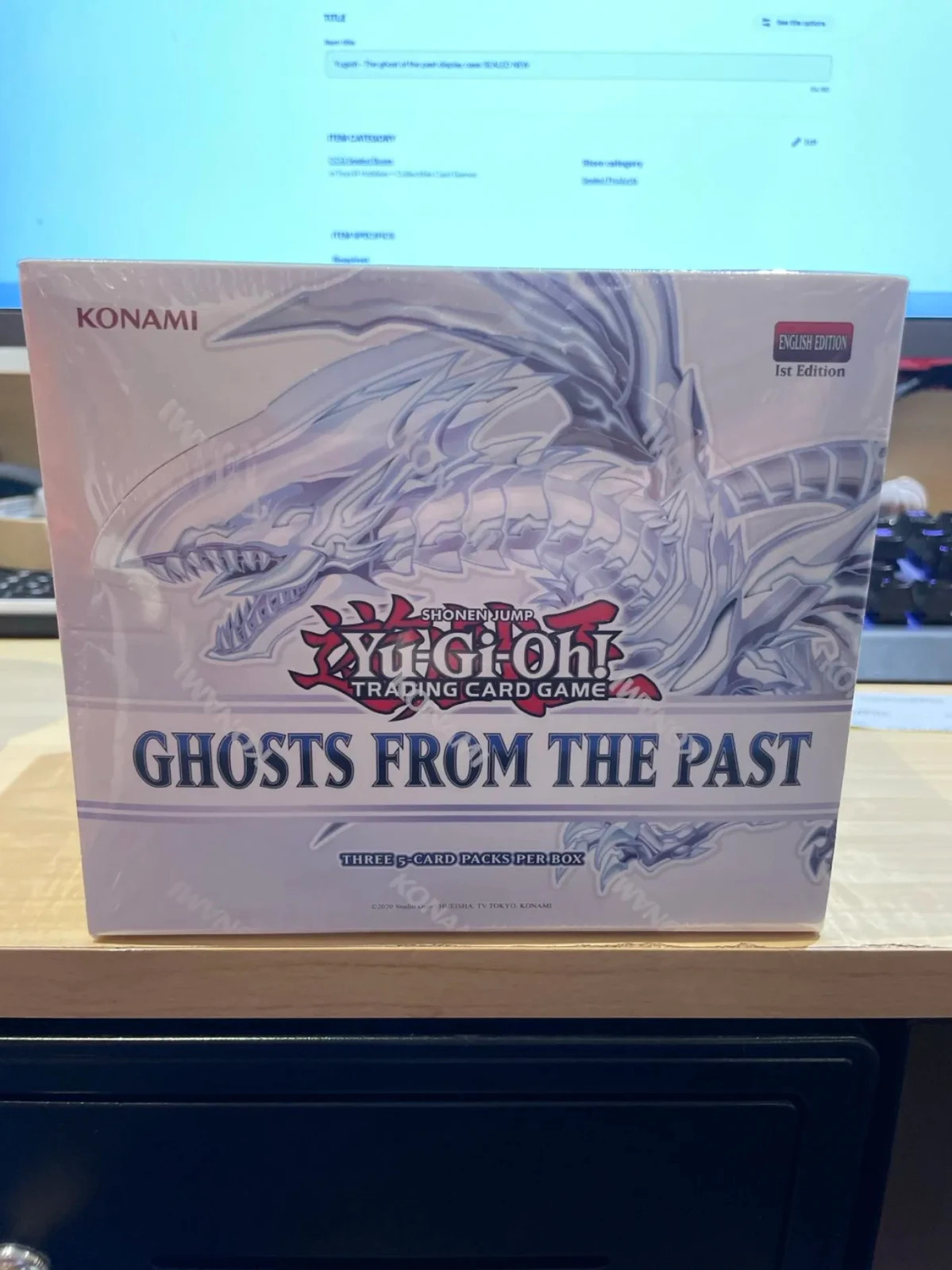 Yugioh – The ghost of the past display case 1st Edition SEALED NEW