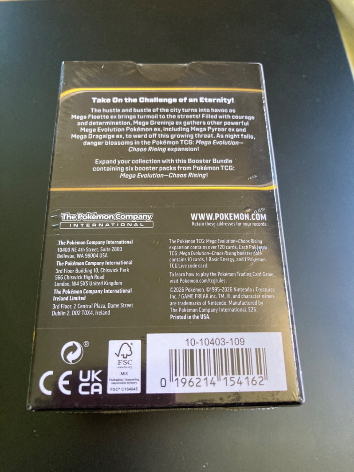 Pokemon TCG ME04: Chaos Rising Booster Bundle New Sealed