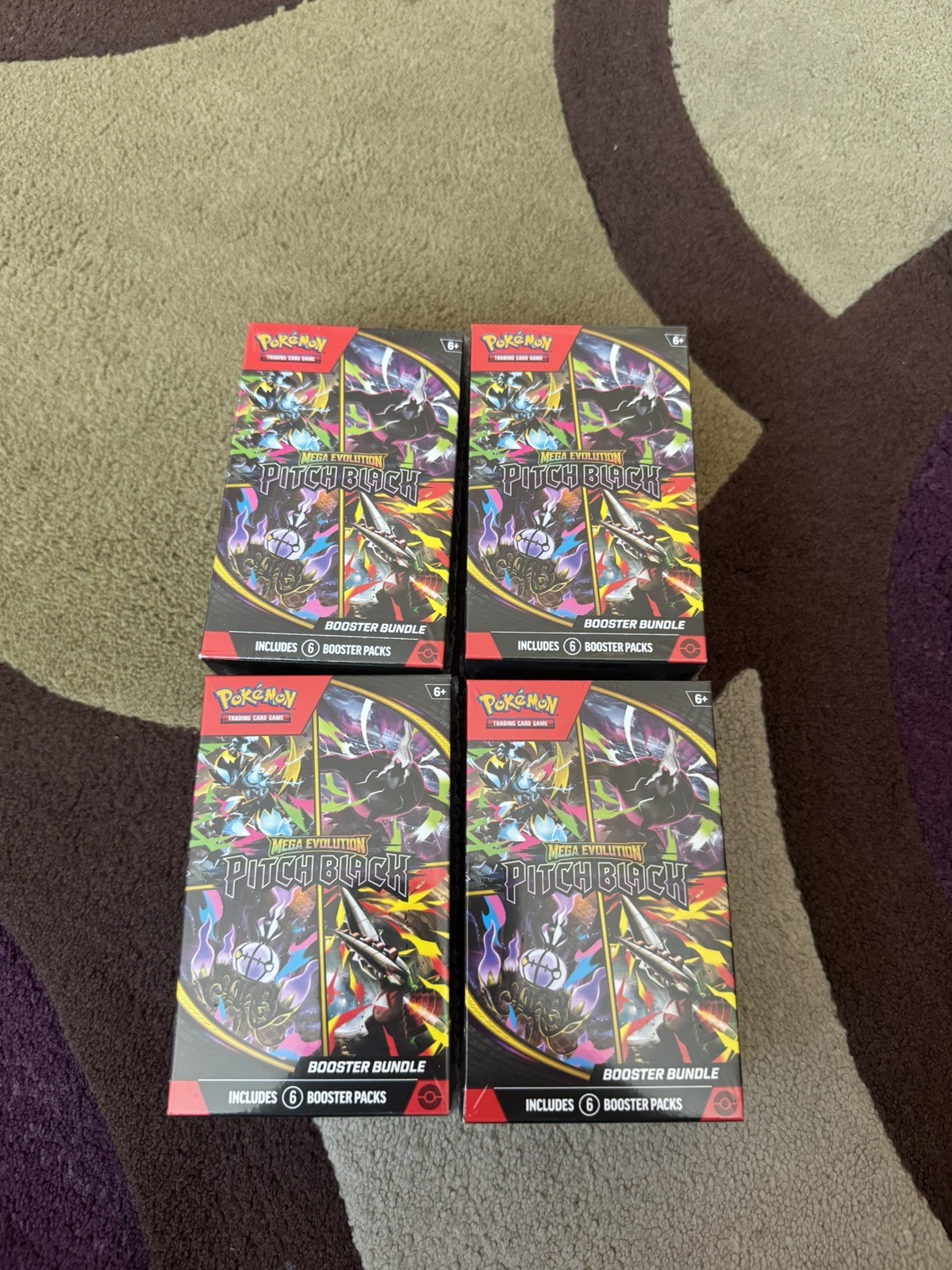 Pokémon TCG Mega Evolution: Pitch Black Booster Bundle (6 Booster Packs)