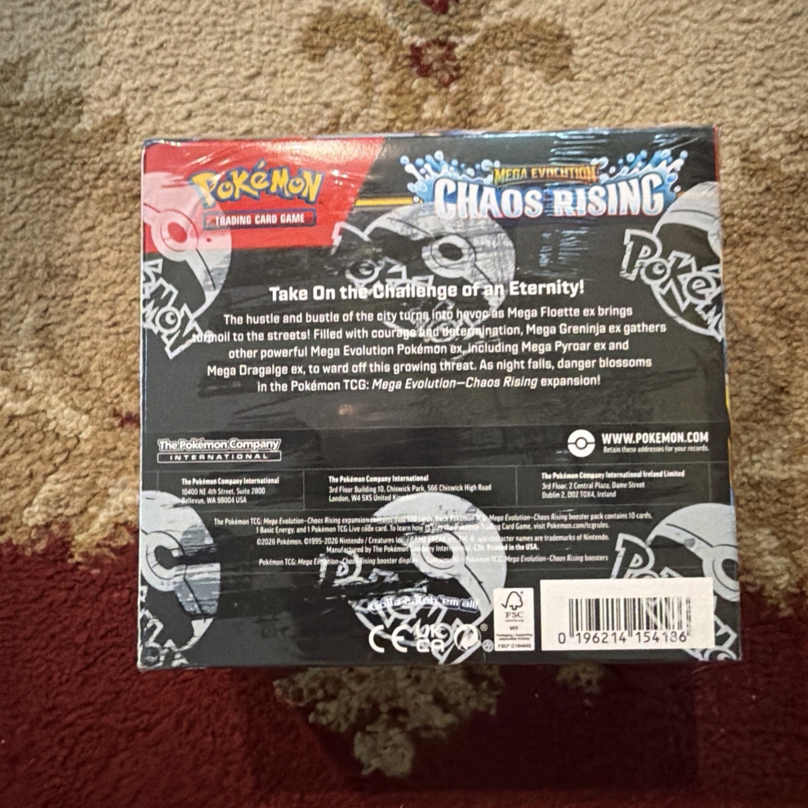 Pokemon Chaos Rising Booster Box Factory Sealed