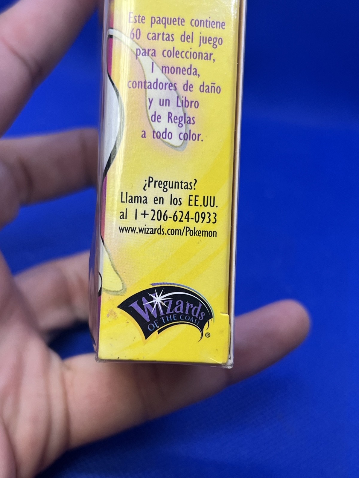 Vintage 2000 SEALED SPANISH Pokemon ZAP Pikachu Mewtwo Theme Deck