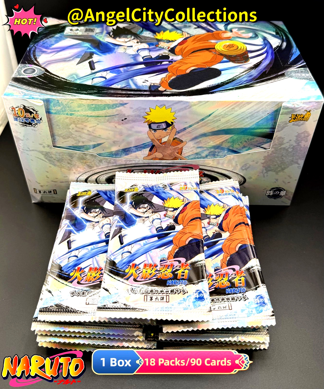Kayou Offical Naruto CCG TCG Trading Card Game Premium 18 Packs Booster Box
