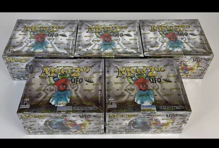 MetaZoo TCG UFO 1st Edition Booster Box Lot Of 5 Cryptid Nation