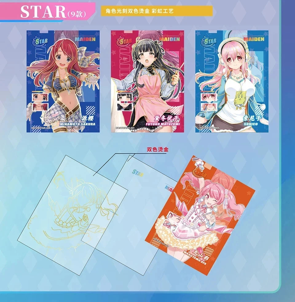 Goddess Story Mystery Surprise Booster Box, 16 packs 49 Cards Anime, Girl Party