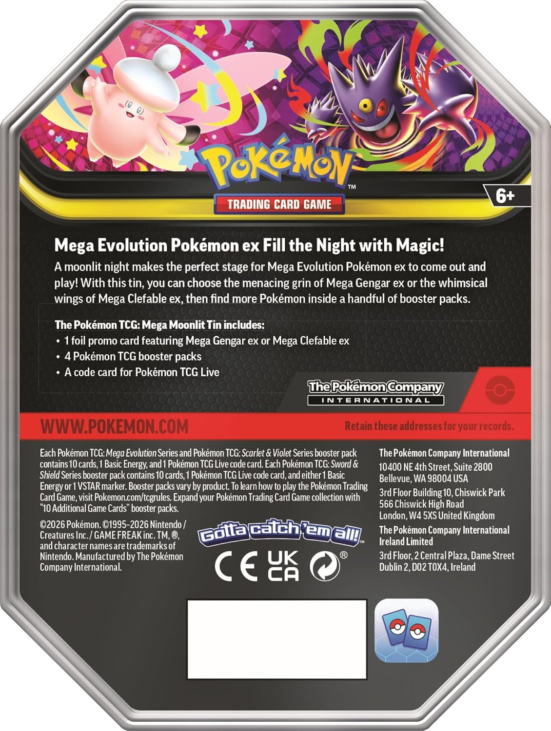 TCG: Mega Moonlit Tin