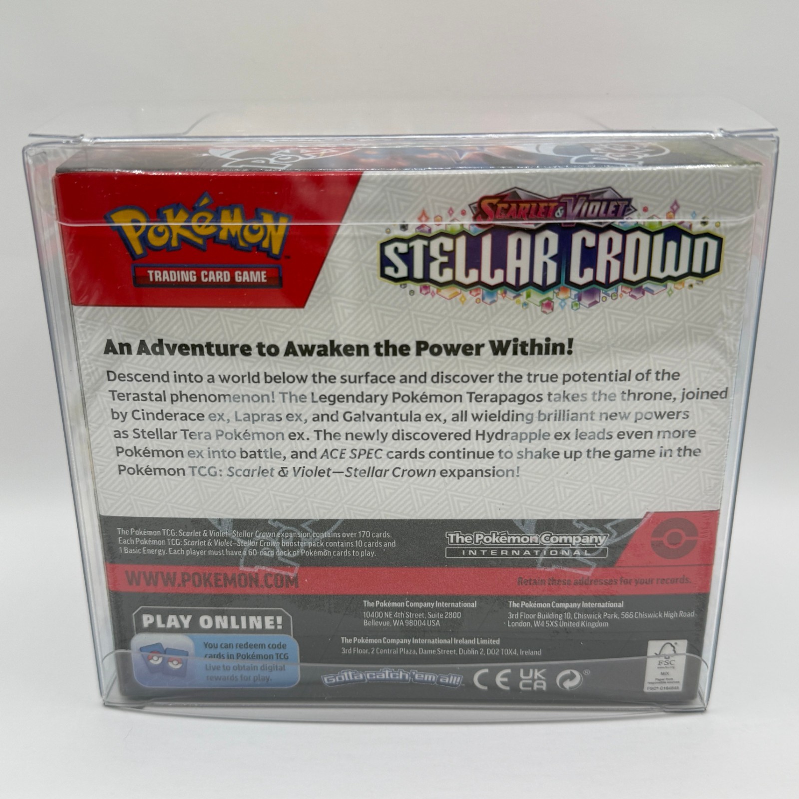 Pokémon TCG Scarlet & Violet Stellar Crown Booster Box 36 Packs – Factory Sealed