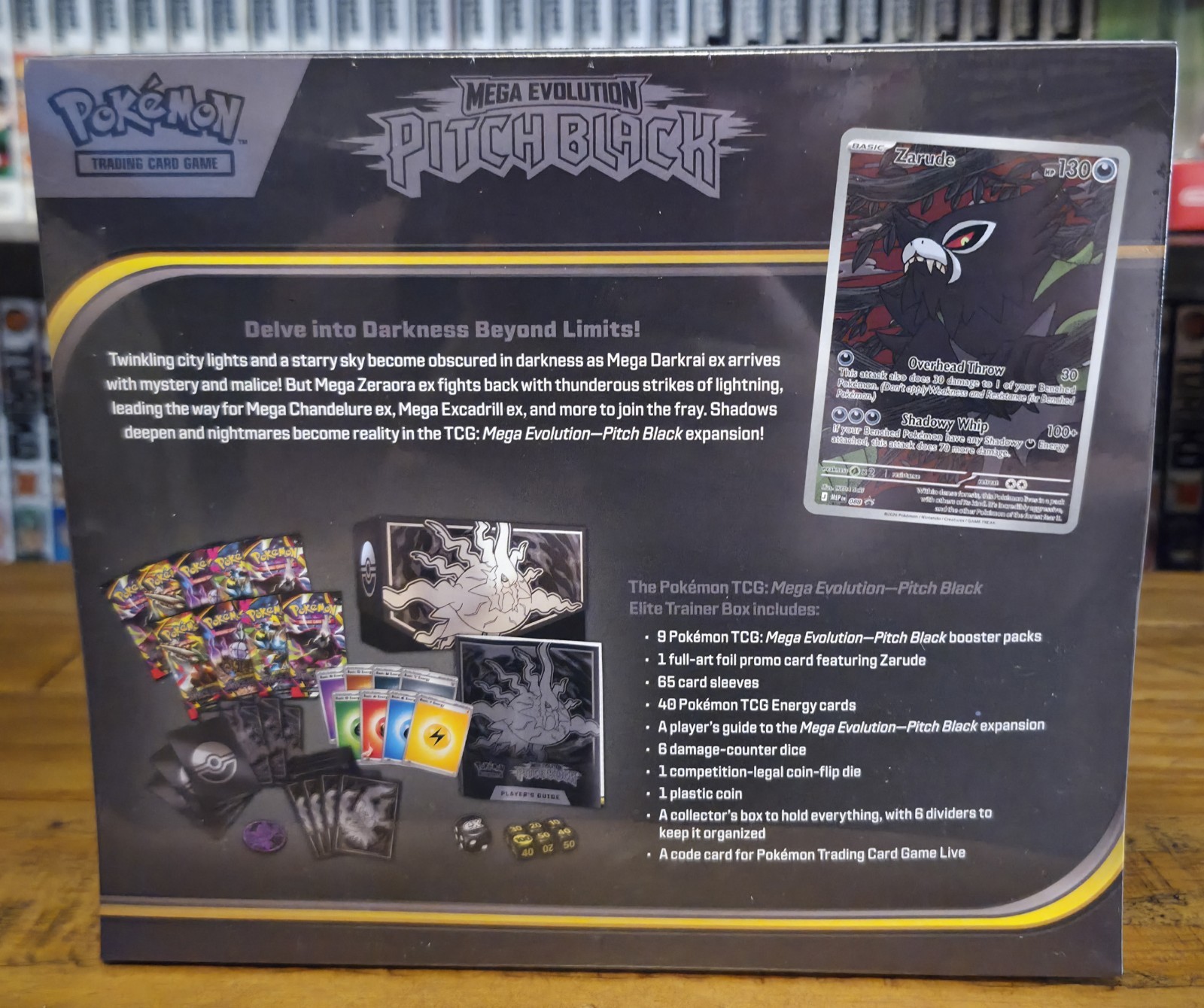 Pokémon TCG – Mega Evolutions Pitch Black – ETB’s – Pokemon Center/Normal Bundle