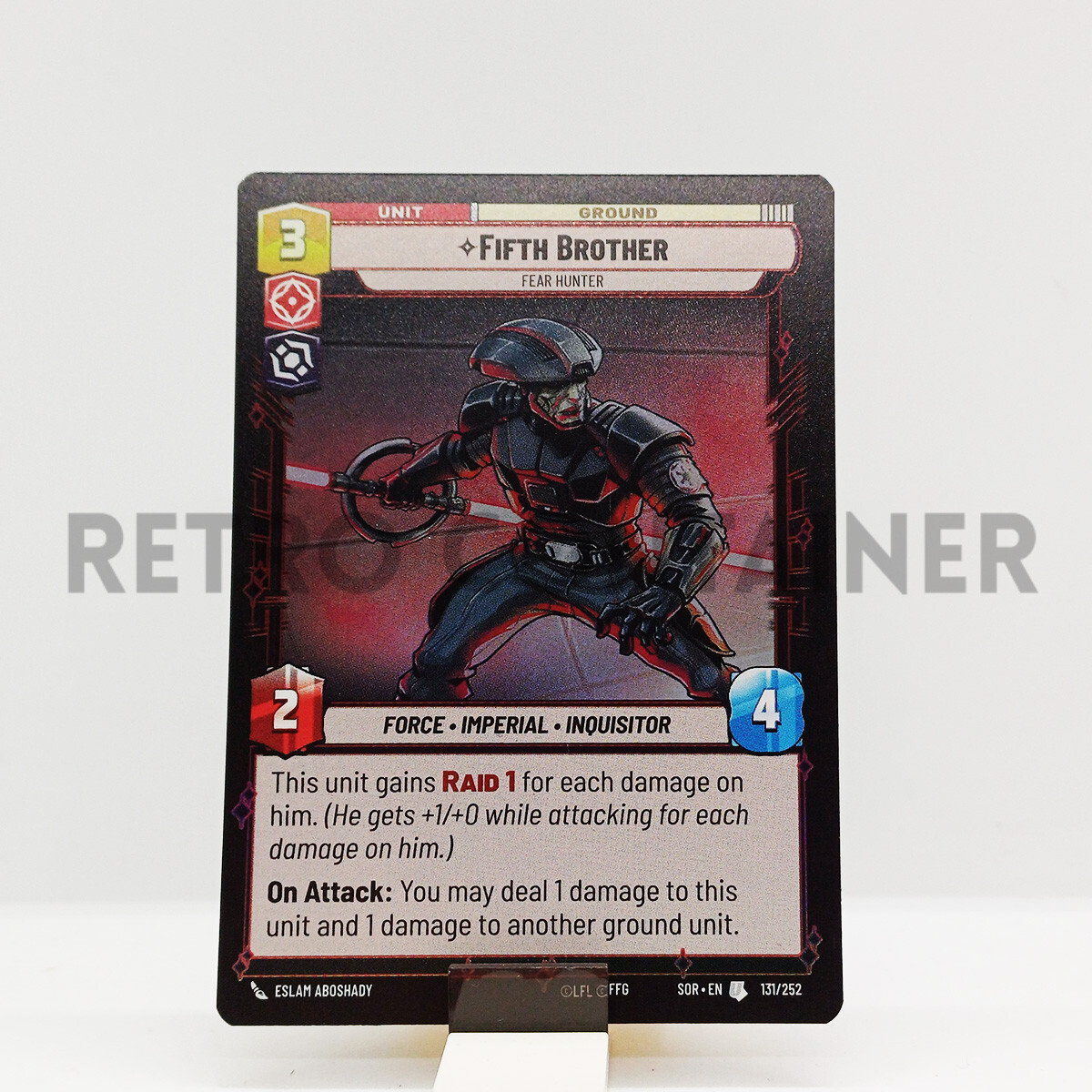 STAR WARS UNLIMITED SPARK OF REBELLION 131/252 U Fifth Brother Foil