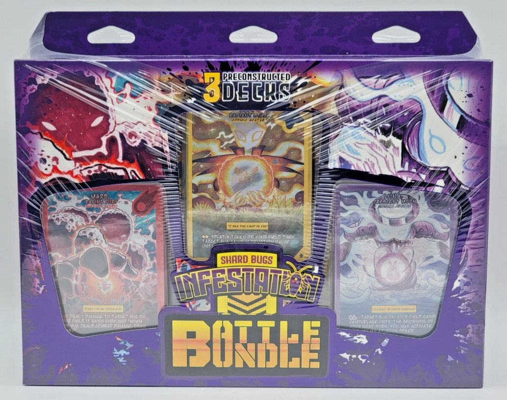 Shard Bugs TCG: Set 3 Infestation Battle Bundle – Factory Sealed 3 Decks