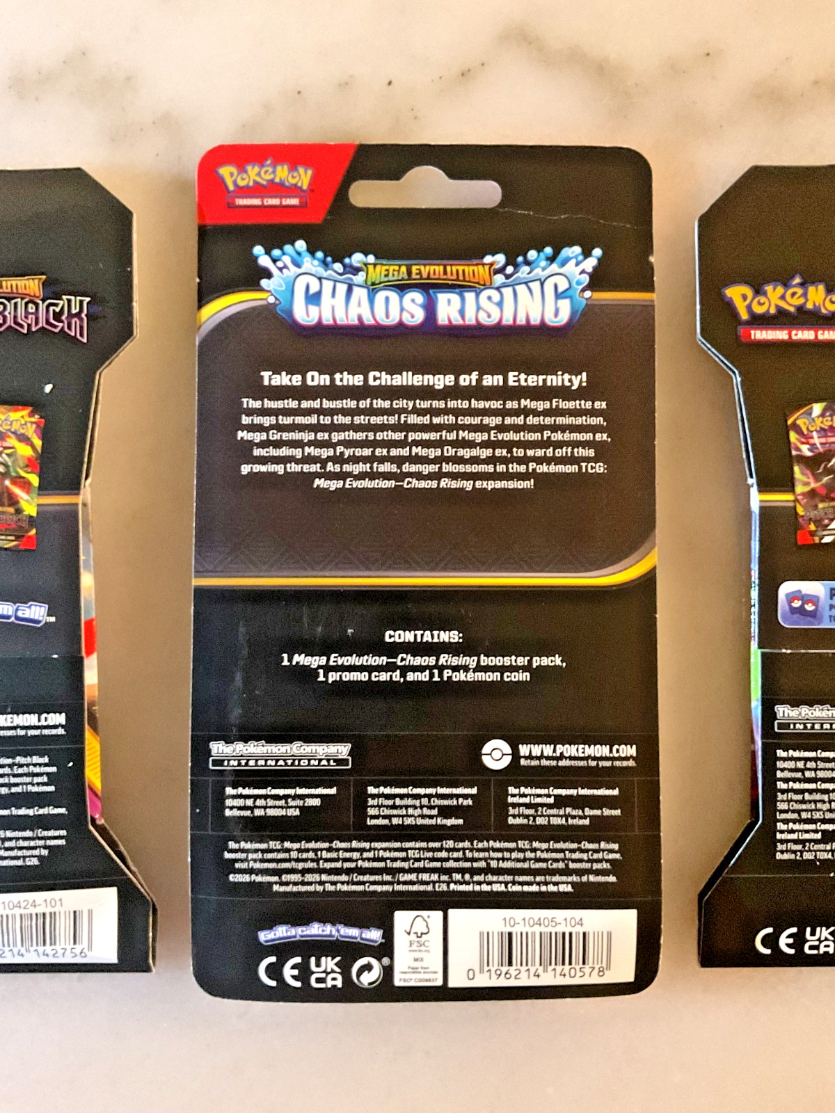 Pokemon Chaos Rising Blister Toxel Promo + 2 Pitch Black Booster Packs!