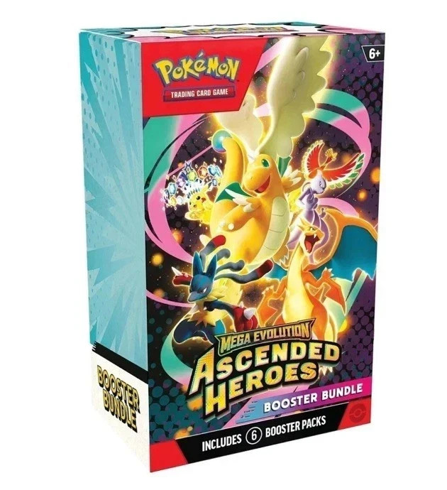 Pokemon TCG Mega Evolution Ascended Heroes, Booster Bundle Sealed…