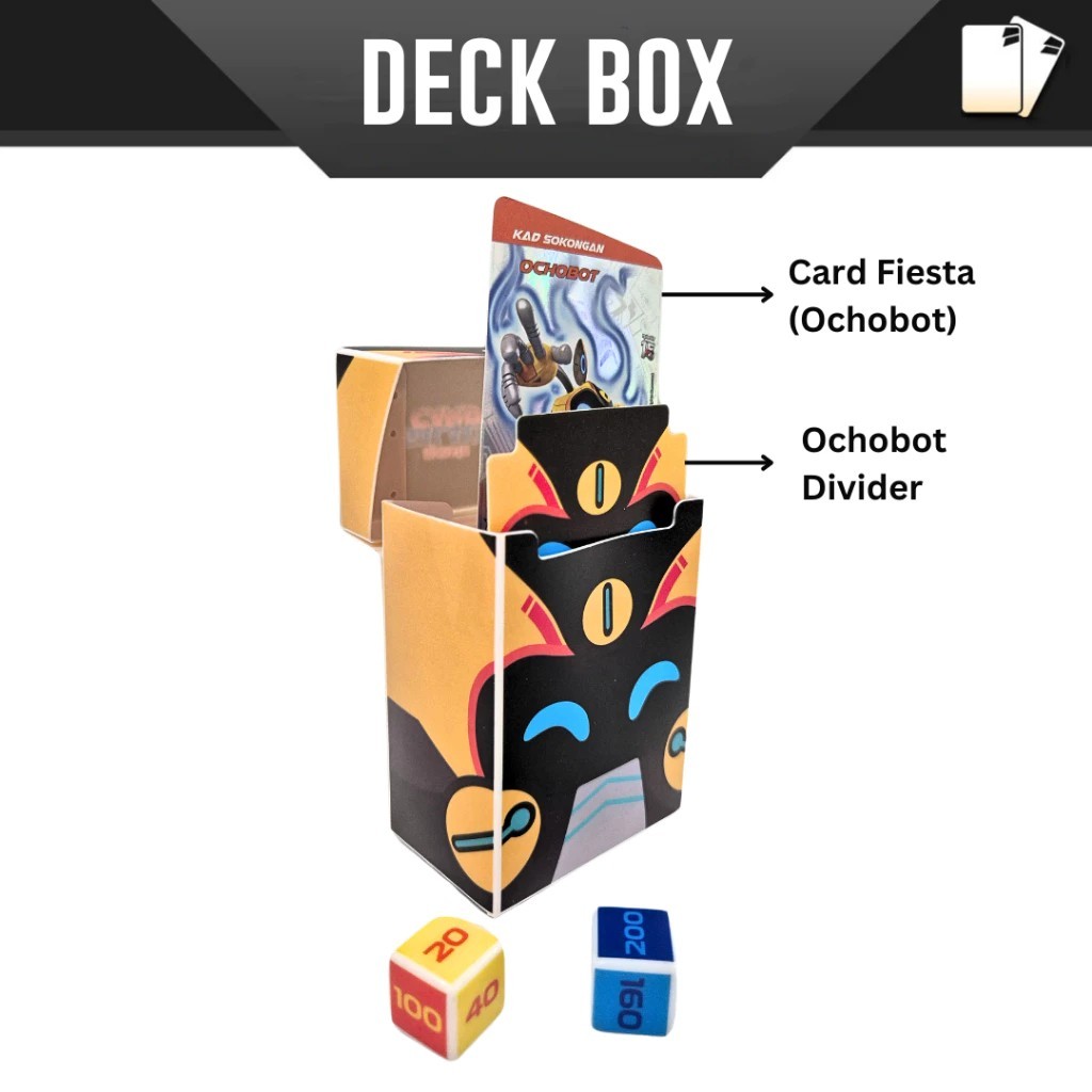 Monsta BoBoiBoy Galaxy Trading Card Games Deck Box Powersphera Ochobot Original