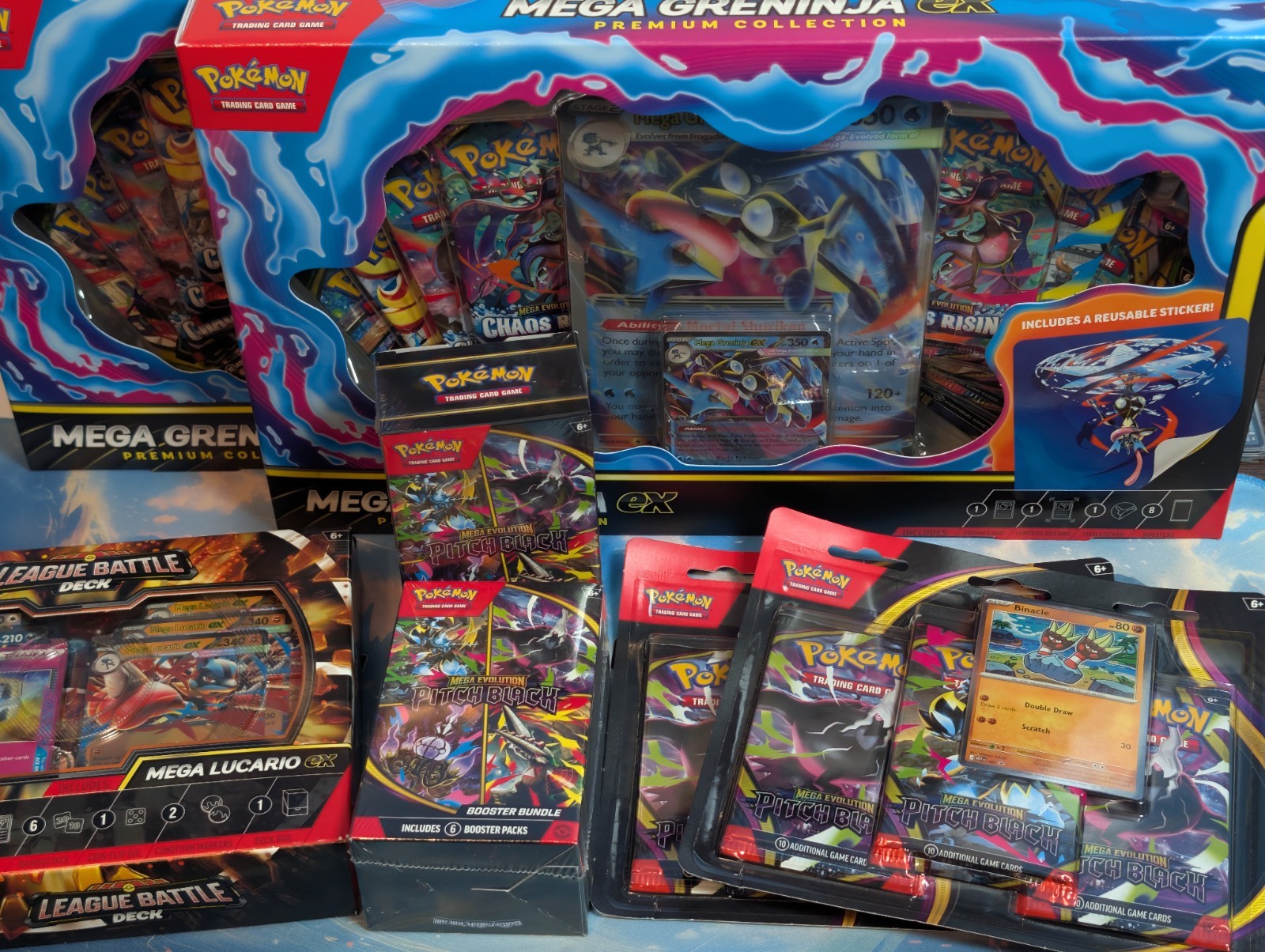 Pokemon ⚡BUNDLE ✨Pitch Black /Chaotic Ninja Smashup! 🔥+Promos +GIFT (34 packs)