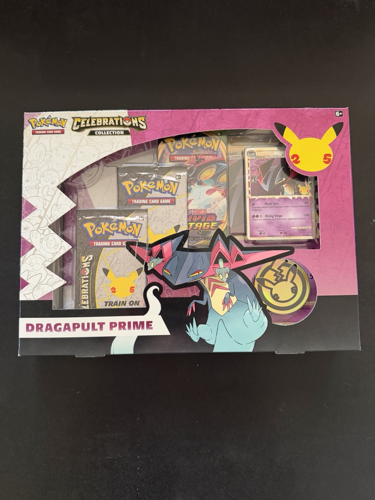 Pokémon TCG Celebrations Dragapult Prime Collection Box Sealed