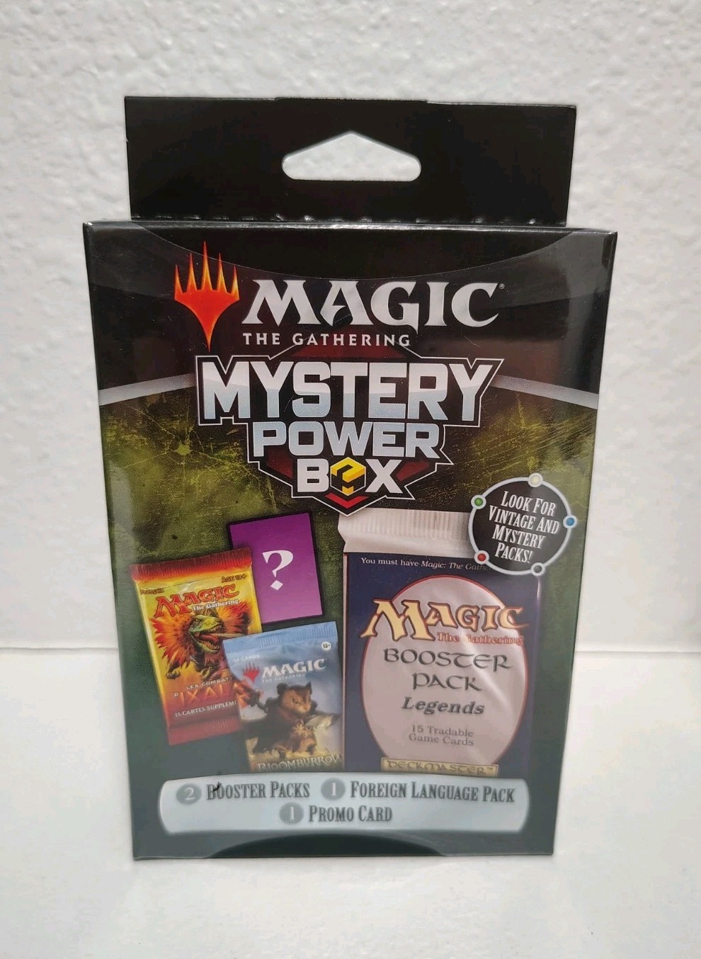 Magic MTG Mystery Power Box Sealed | 2 Booster Packs 1 Foreign Pack 1 Promo Card