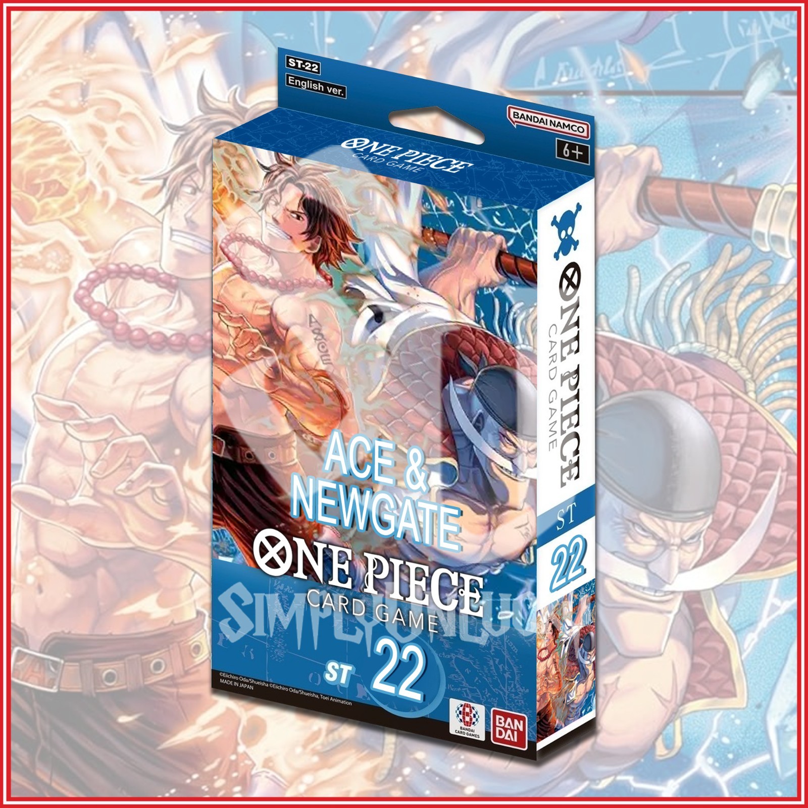 ONE PIECE CARD GAME: Ace & Newgate Starter Deck ST-22 English Version