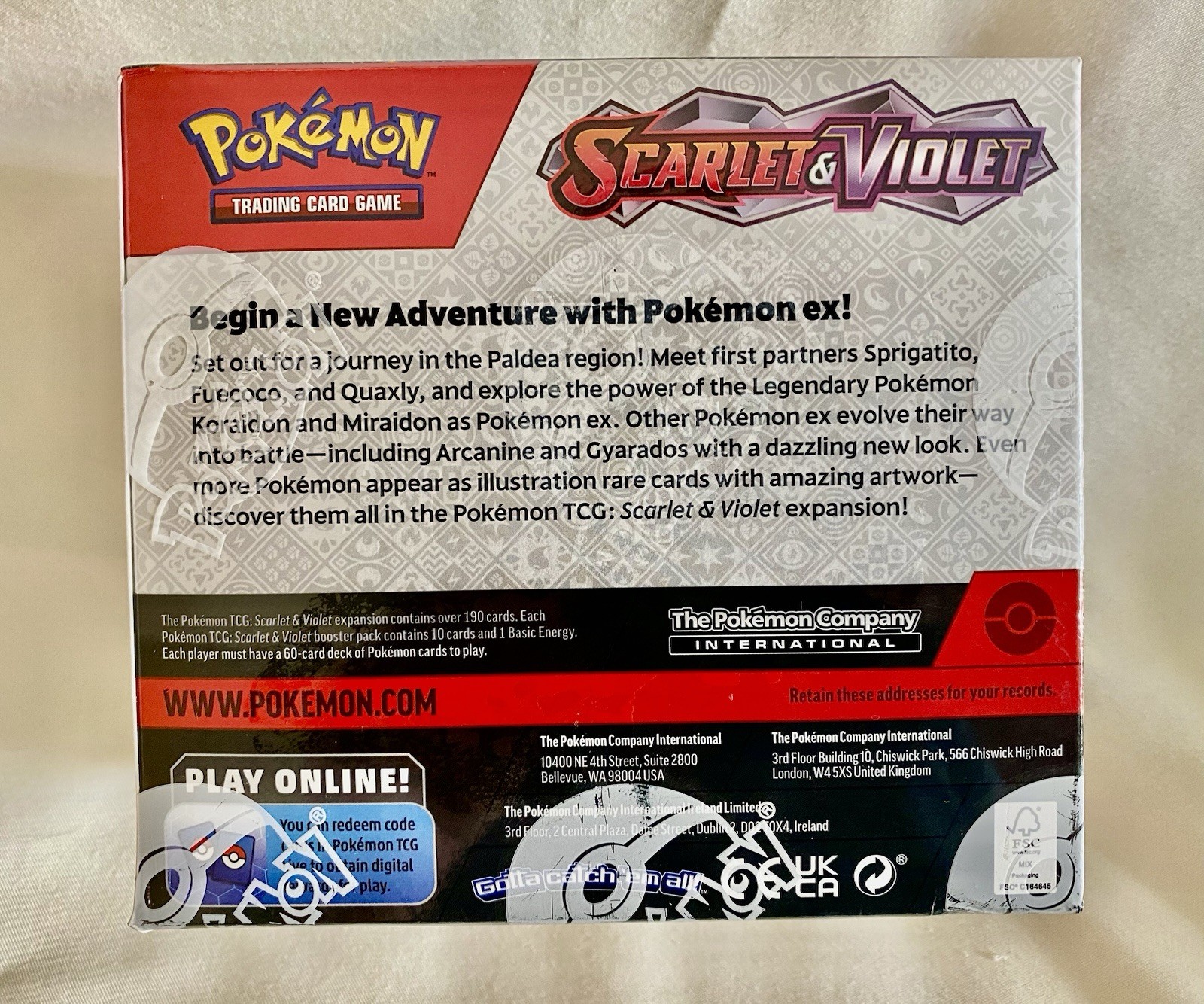 Pokémon TCG Scarlet & Violet Booster Box 36 Packs 2023 English