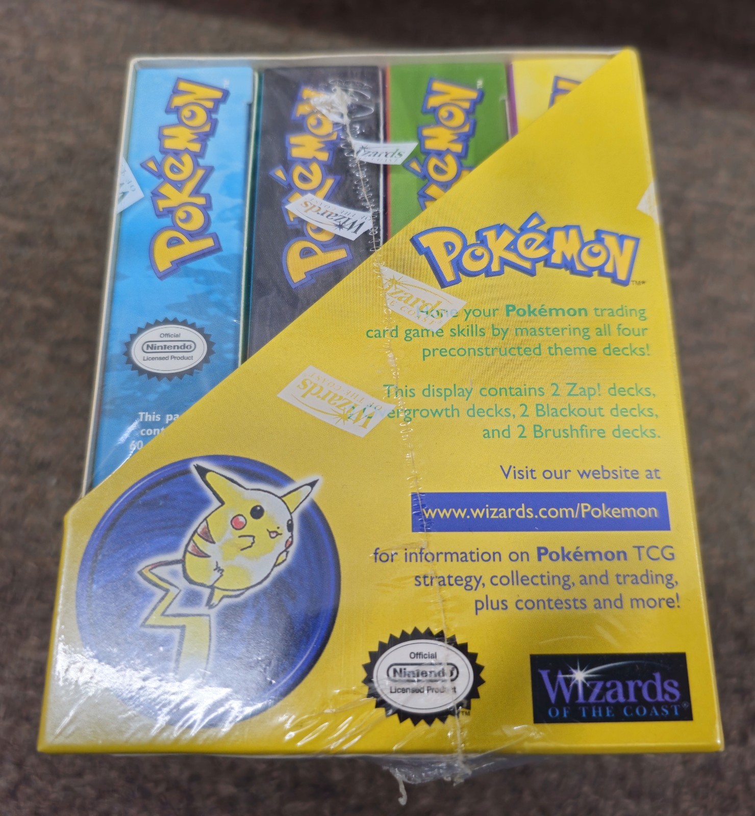 Pokemon Base Set Preconstructed Theme Deck Display Box FACTORY SEALED!!