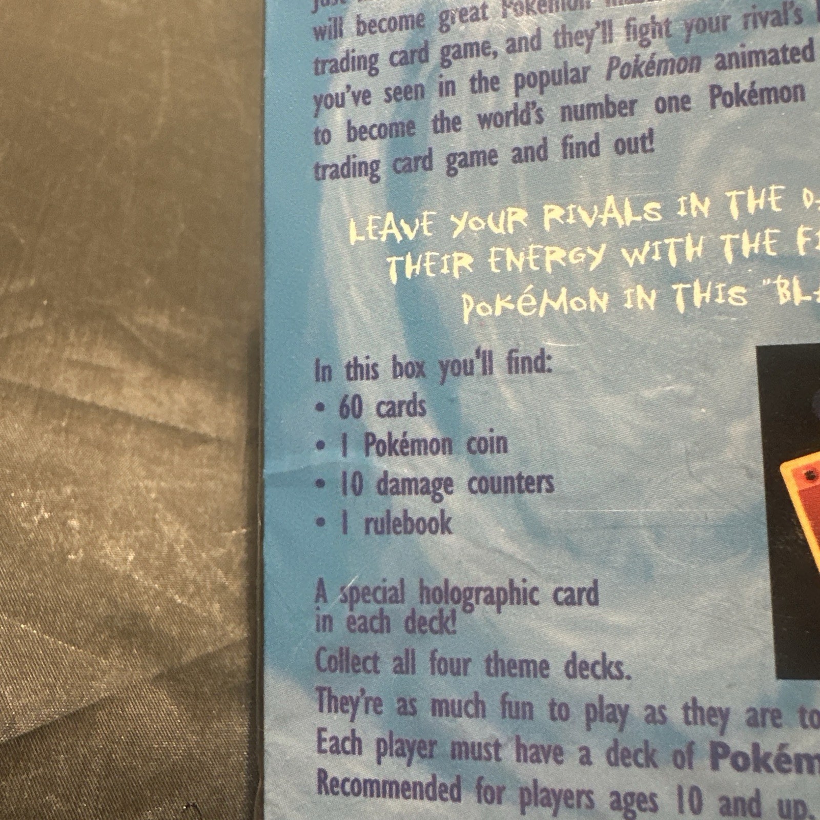Pokemon TCG WOTC Base Set Blackout Theme Deck SEALED