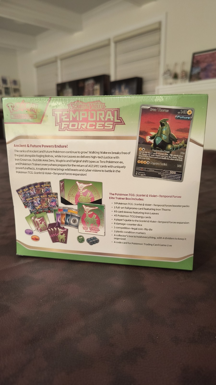 Pokemon Scarlet & Violet Temporal Forces Elite Trainer Box ETB Iron Leaves New
