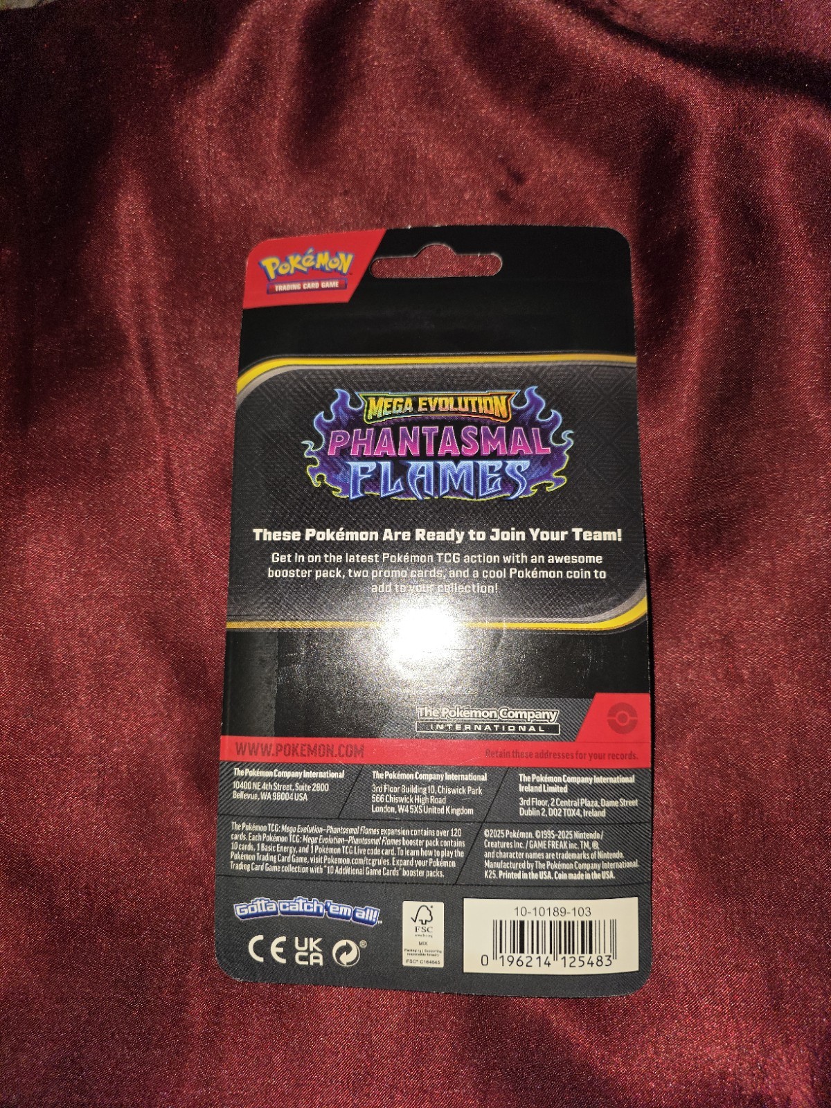 Pokemon TCG Mega Evolution Phantasmal Flames Blister Pack /3D Printed Pokeball