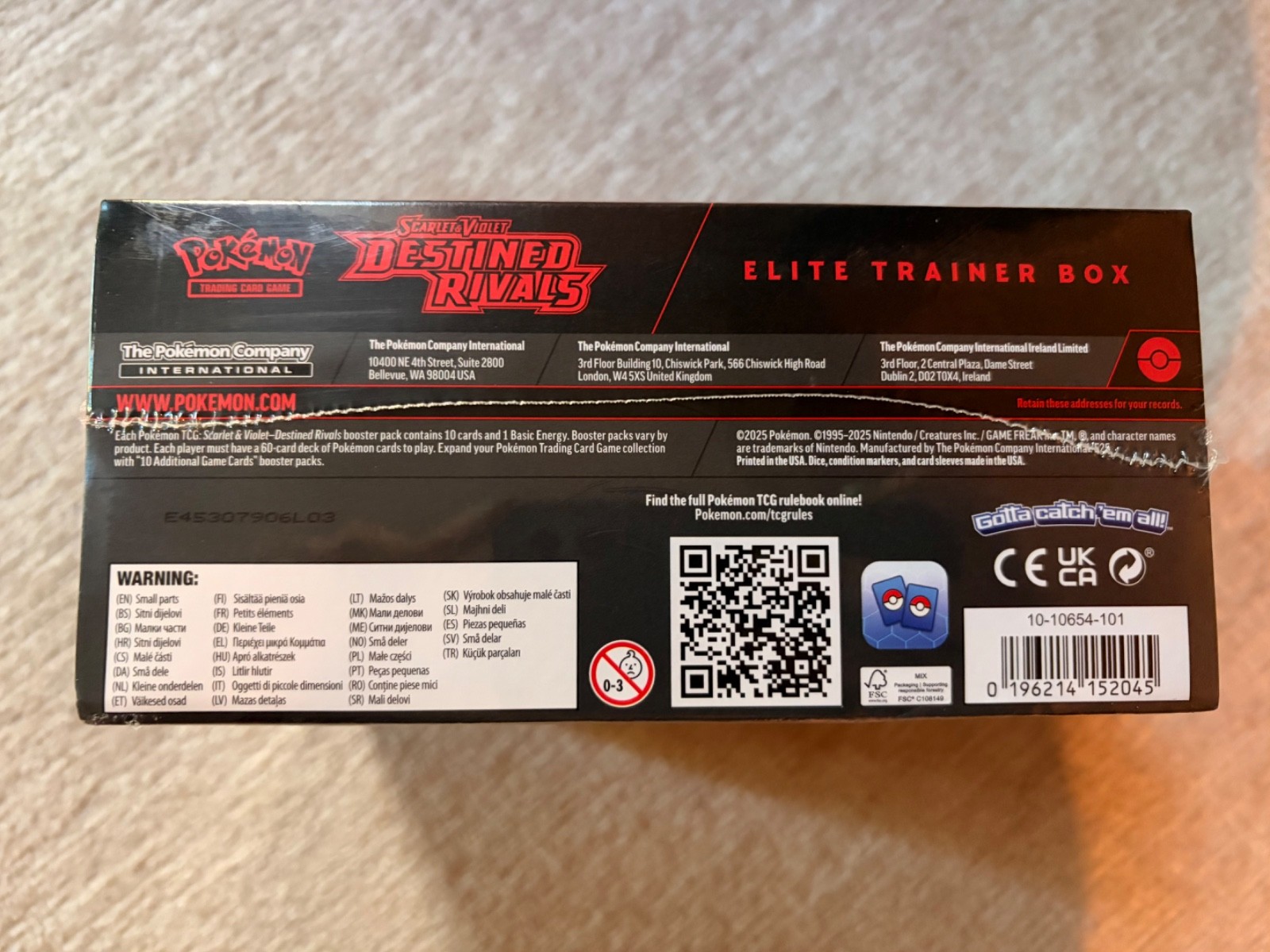 Pokémon TCG Destined Rivals Elite Trainer Box ETB – Factory Sealed