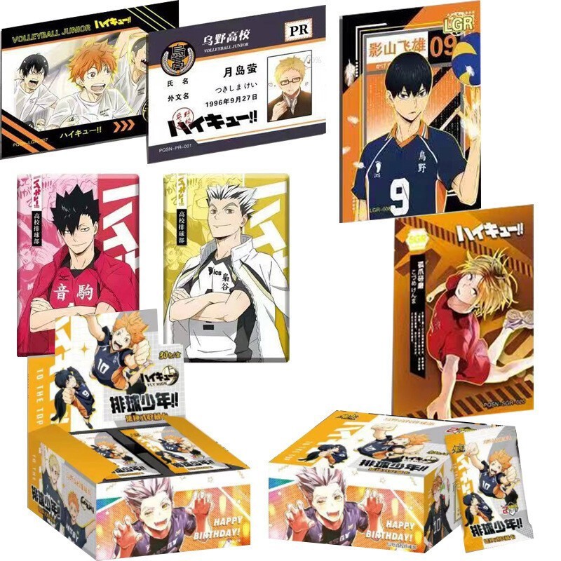 Anime Haikyuu!! Hinata Shoyo Trading Card 30 Pack Booster Box Collection Cards!