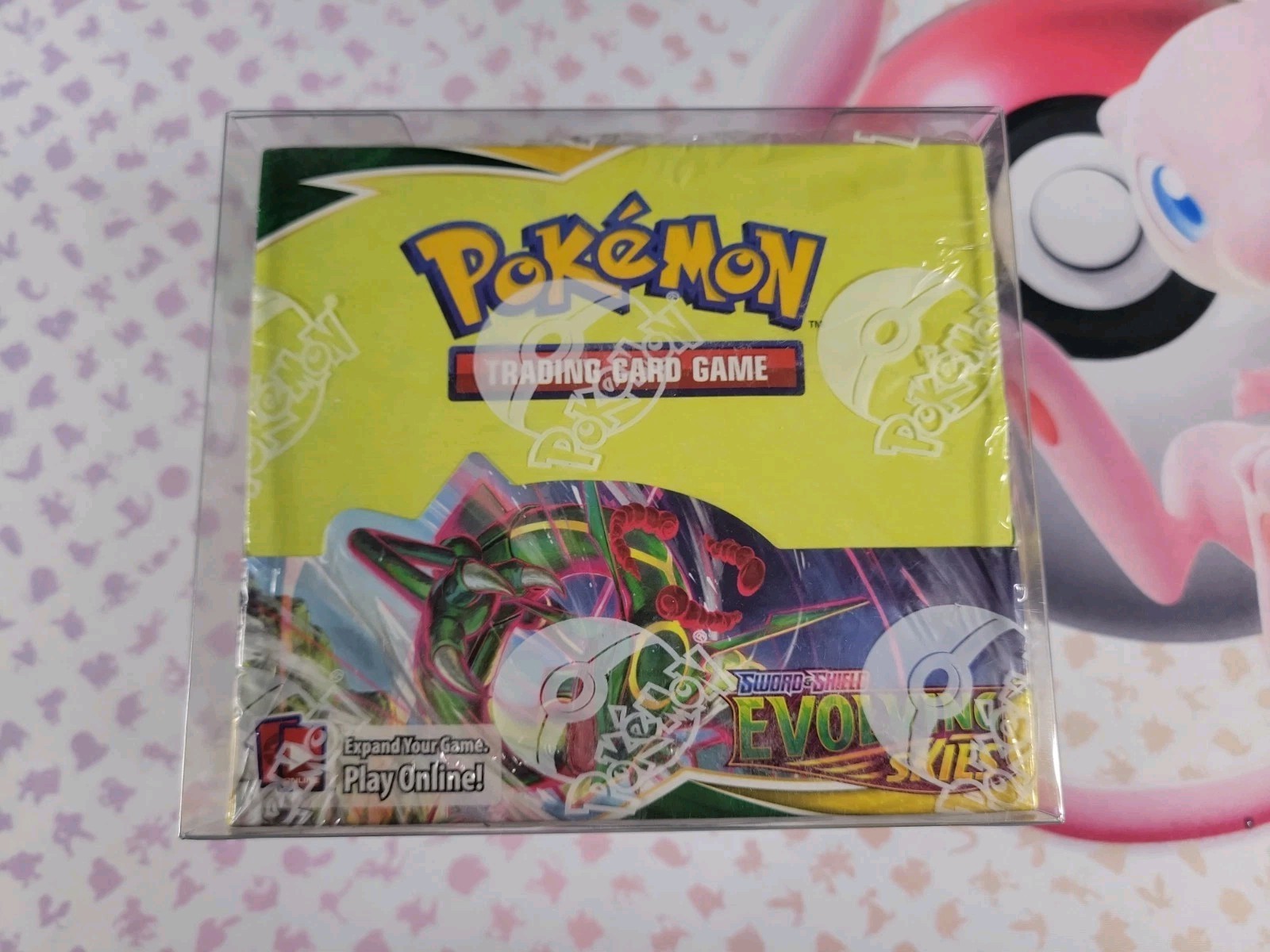 Pokemon Evolving Skies Booster Box Broken seal on bottom