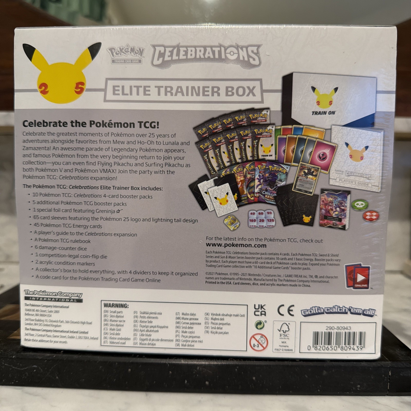 Pokémon TCG Elite Trainer Box ETB 25th Anniversary Celebrations (2021)