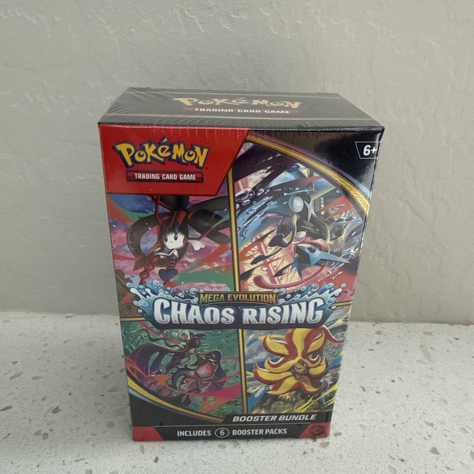 Chaos Rising BOOSTER BUNDLE Mega Evolution (6 packs) Brand New Sealed In Hand..