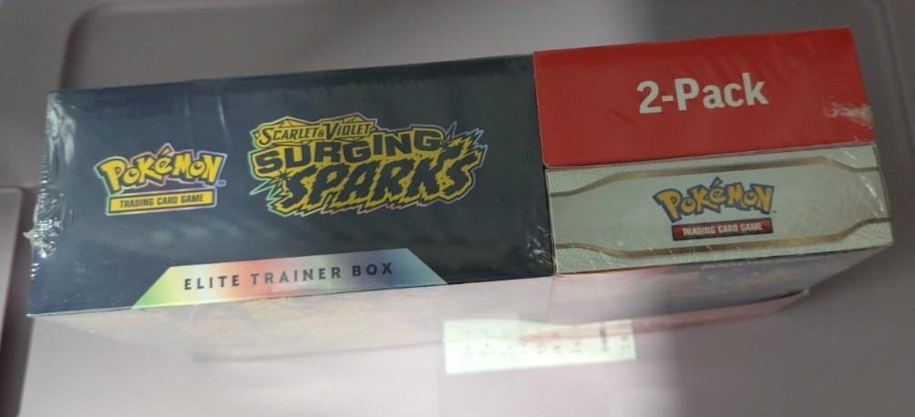 Pokemon Surging Sparks Costco 2-Pack – Elite Trainer Box (ETB) + Booster Bundle