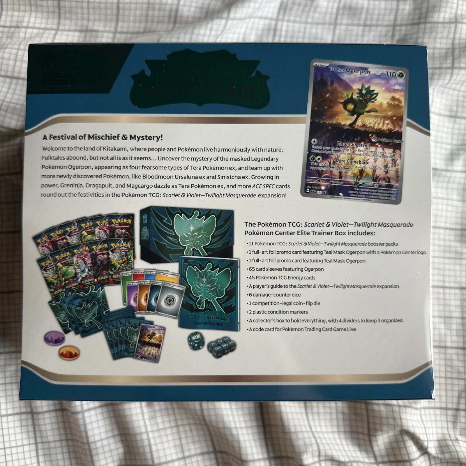 Pokémon Twilight Masquerade Pokemon Center Elite Trainer Box ETB Sealed