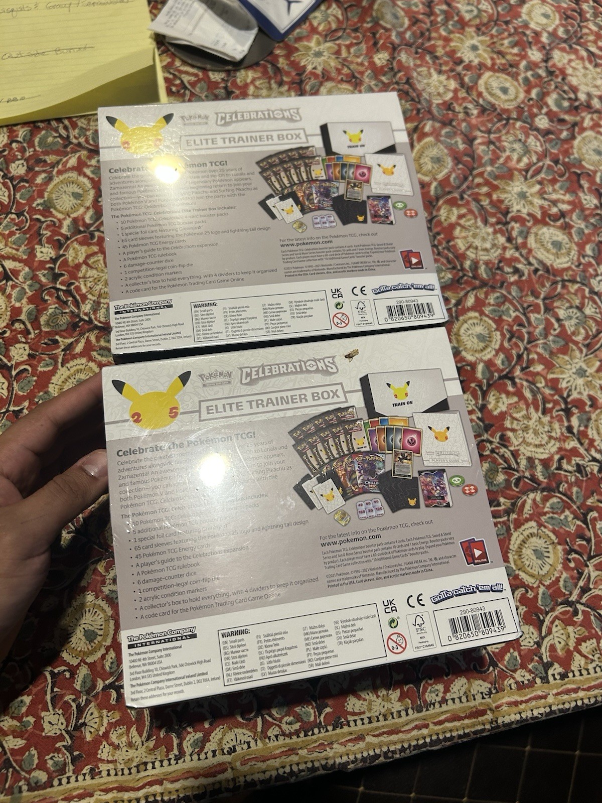 Pokemon Celebrations ETB 25th Anniversary Edition English Sealed X2