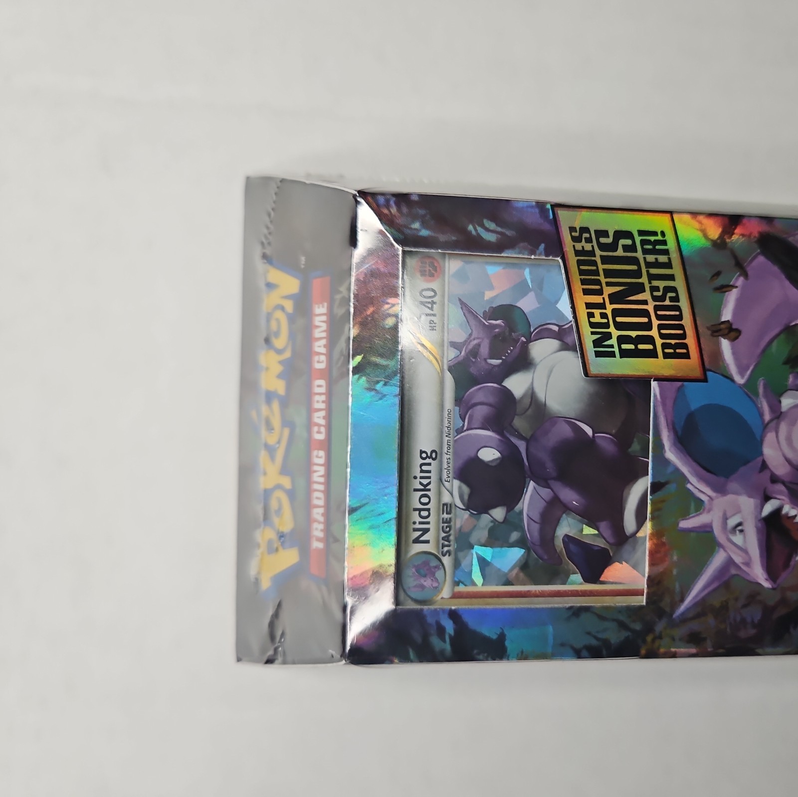 Pokemon HS Triumphant Nidoking 2010 Sealed Theme Deck with BOOSTER PACK!