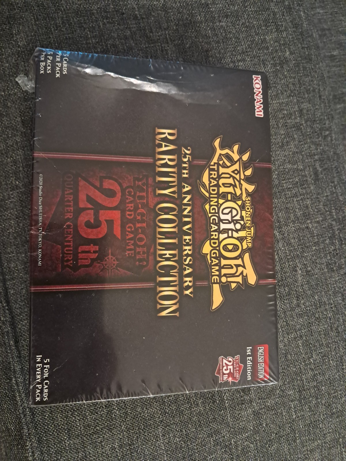 Yugioh 25th Anniversary Rarity Collection Mini Box 1st Edition Sealed 5 Packs.