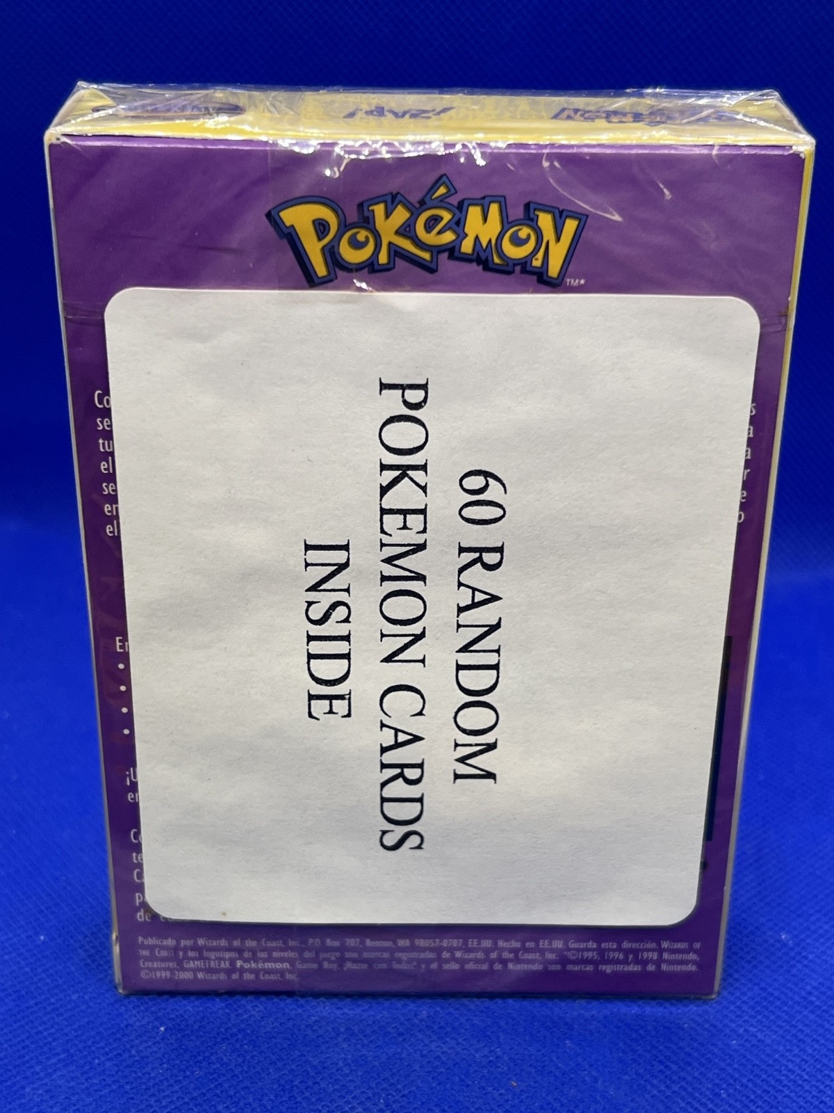 Vintage 2000 SEALED SPANISH Pokemon ZAP Pikachu Mewtwo Theme Deck