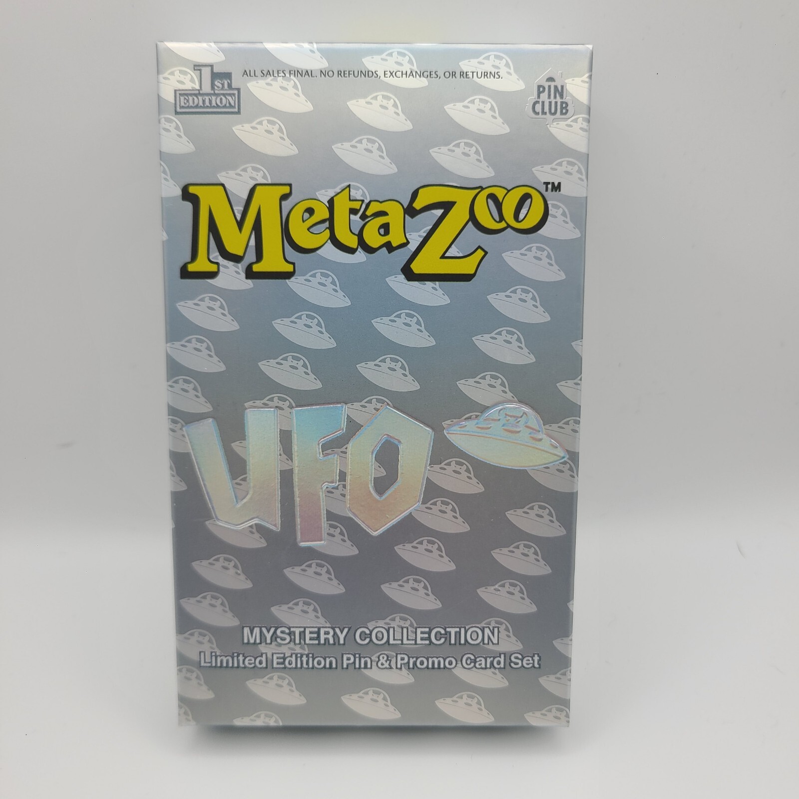 MetaZoo UFO Pin Club 1st Edition Mystery Collection Box – 1 Pin, 1 Promo, 1 Card